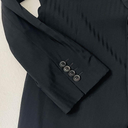 m08 [Extremely beautiful item/XL] Armani Collezioni black suit 2B authentic Italian