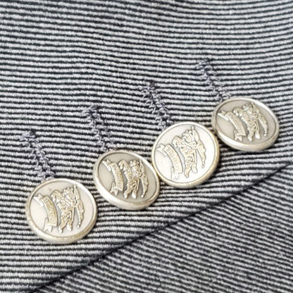 Beautiful item✨BURBERRYS suit silver gray double setup AB4