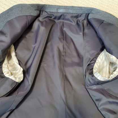 Beautiful item✨BURBERRYS suit silver gray double setup AB4
