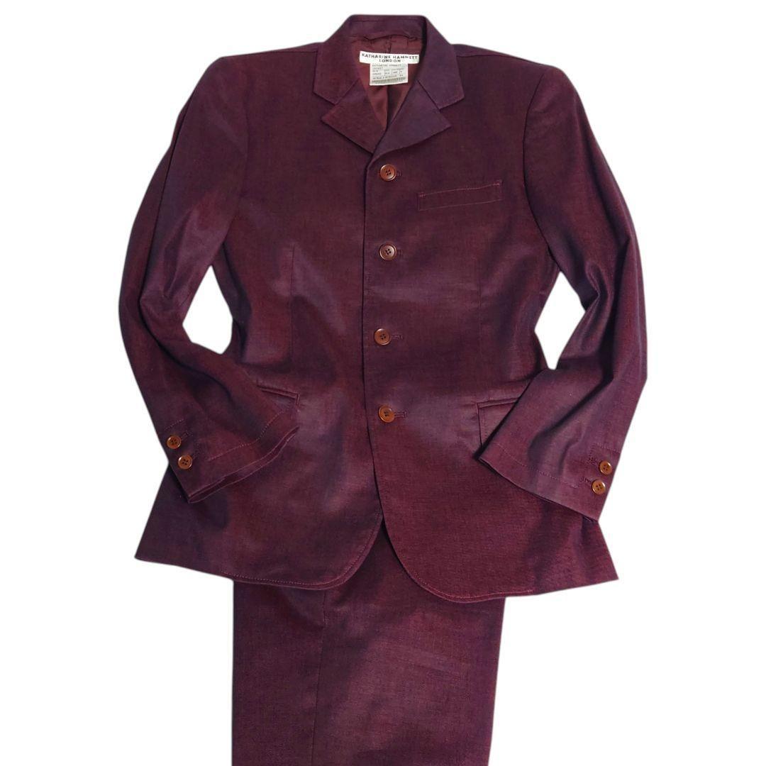 KATHARINE HAMNETT Bordeaux Flare Y2K Suit M