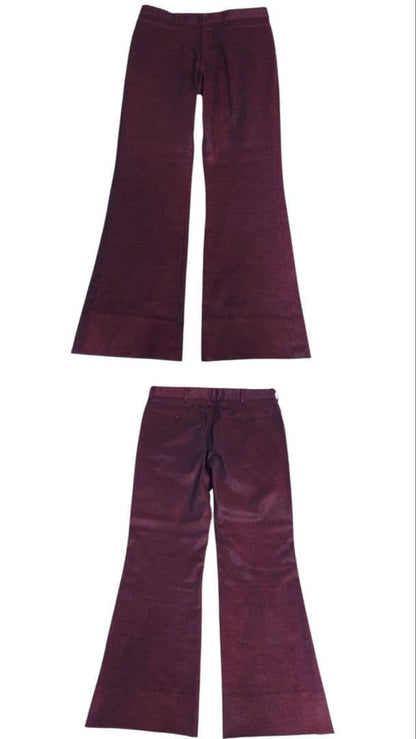KATHARINE HAMNETT Bordeaux Flare Y2K Suit M
