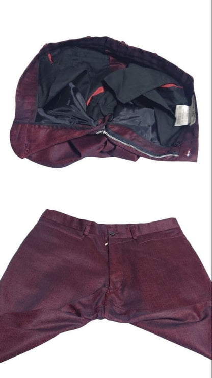 KATHARINE HAMNETT Bordeaux Flare Y2K Suit M