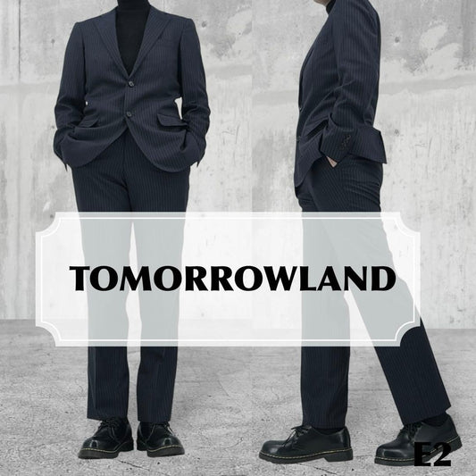 Good Condition] TOMORROWLAND Suit Setup Dark Blue 46