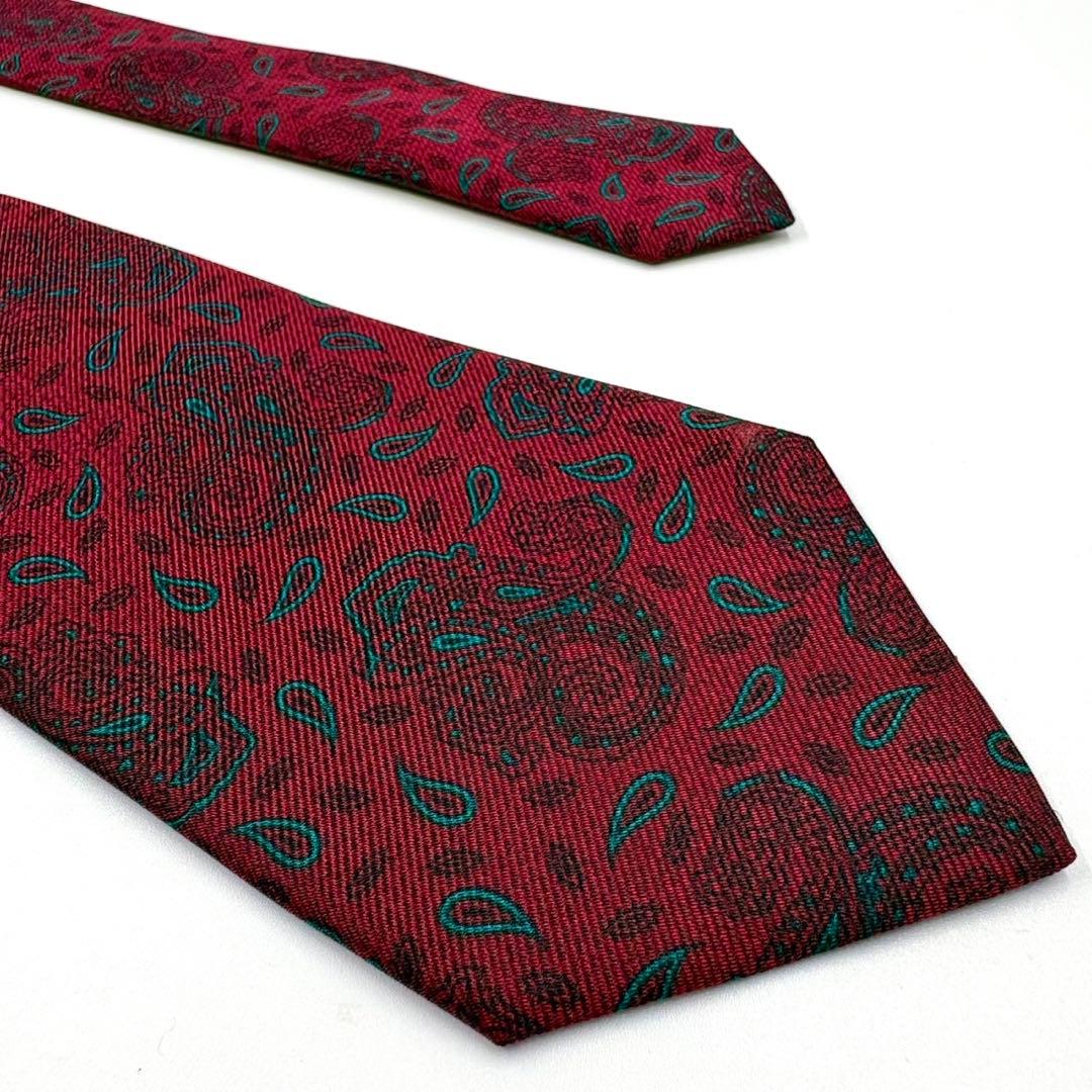 ✨️Good condition✨️ Christian Dior tie paisley pattern red