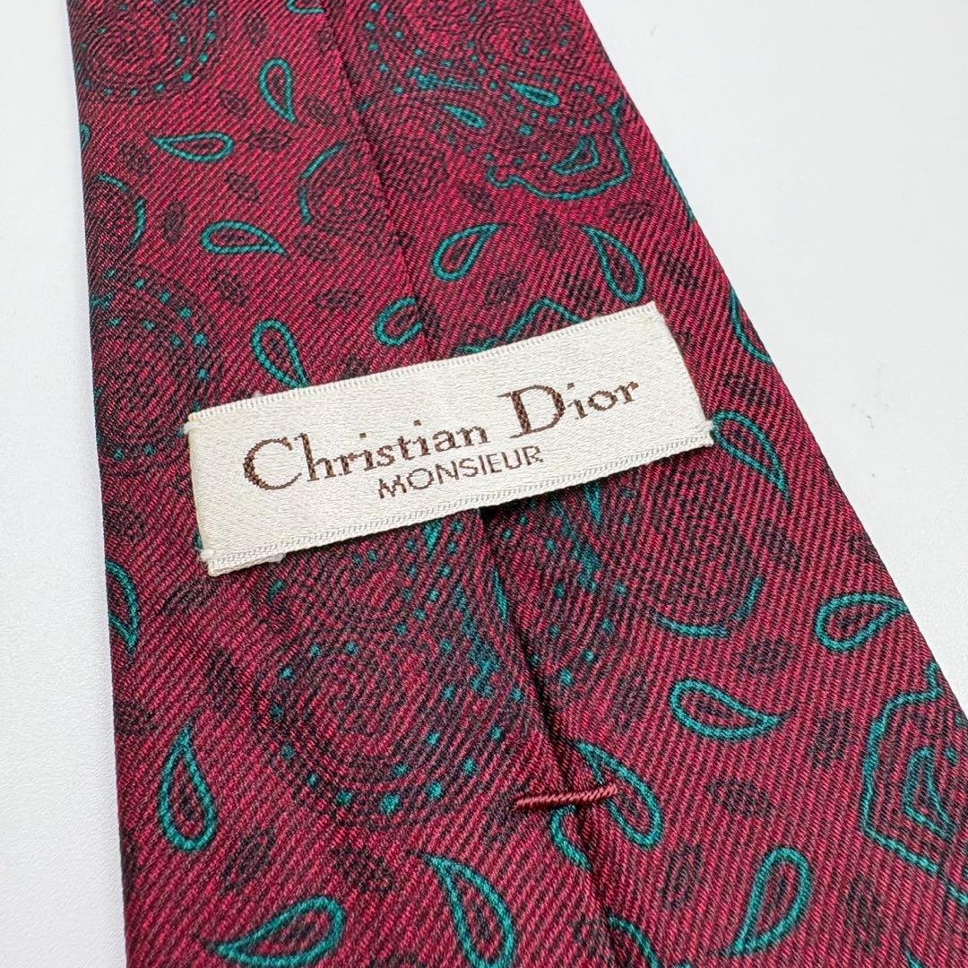 ✨️Good condition✨️ Christian Dior tie paisley pattern red