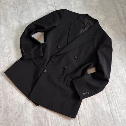 Vintage Double Breasted Setup 6B Black Ceremonial Occasions