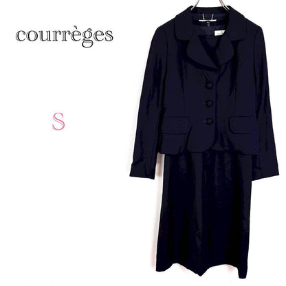 ◆Courreges [S] One-piece suit semi-formal tailored jacket
