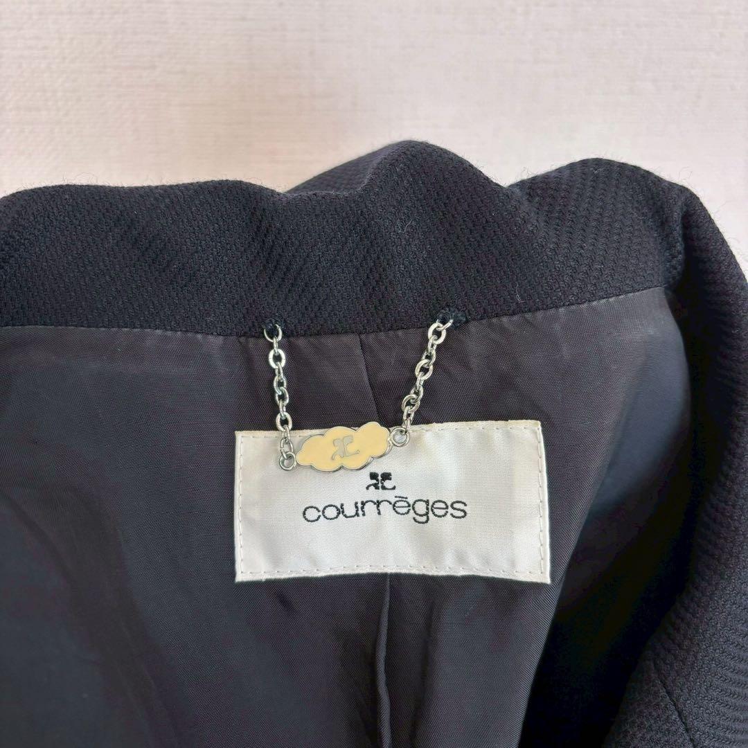 ◆Courreges [S] One-piece suit semi-formal tailored jacket