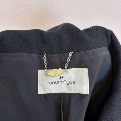 ◆Courreges [S] One-piece suit semi-formal tailored jacket