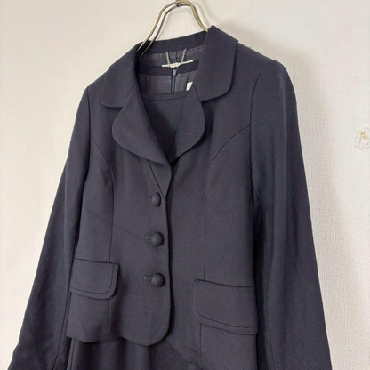 ◆Courreges [S] One-piece suit semi-formal tailored jacket