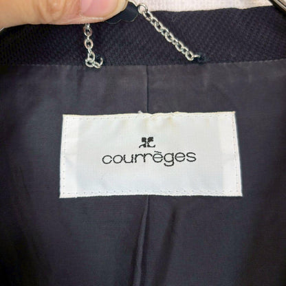 ◆Courreges [S] One-piece suit semi-formal tailored jacket