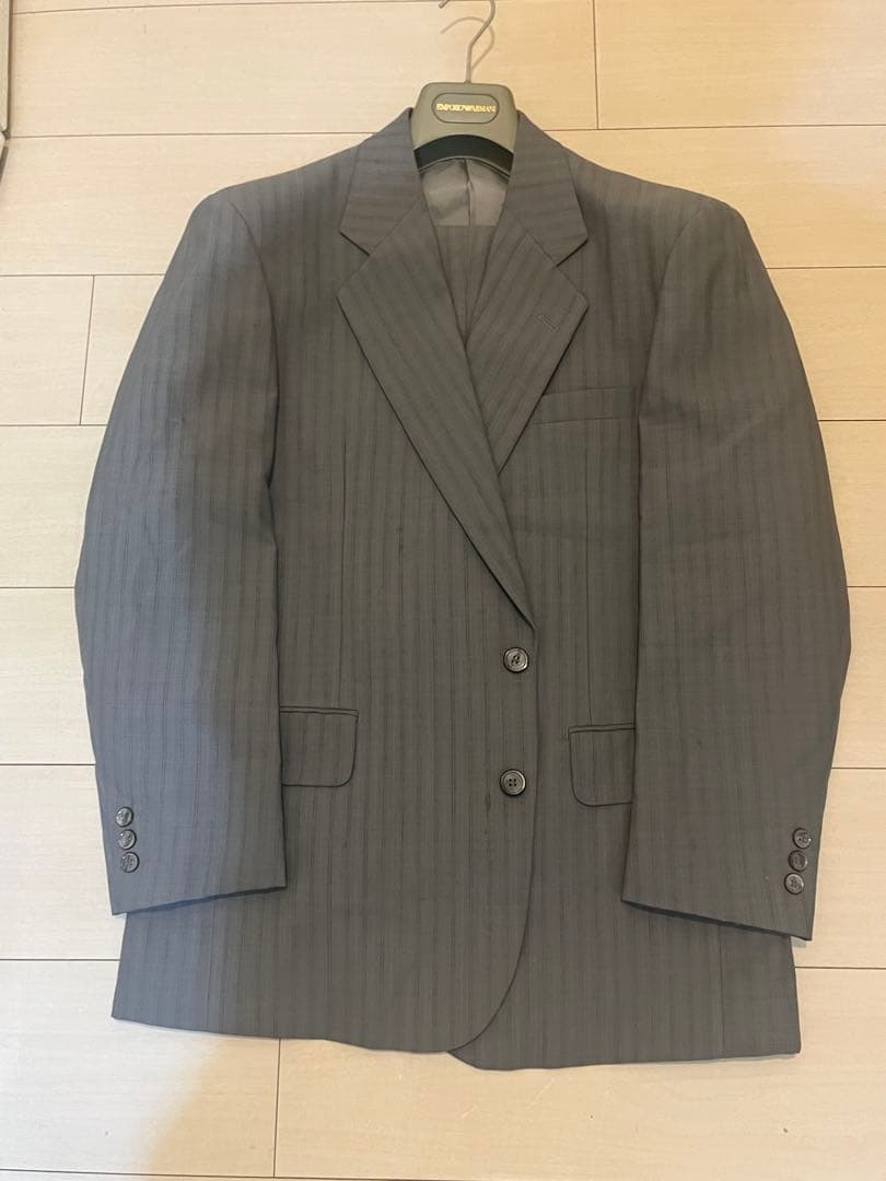 DORMEUIL✨Made to order✨Stripe business suit top and bottom set✨Comes with bag✨