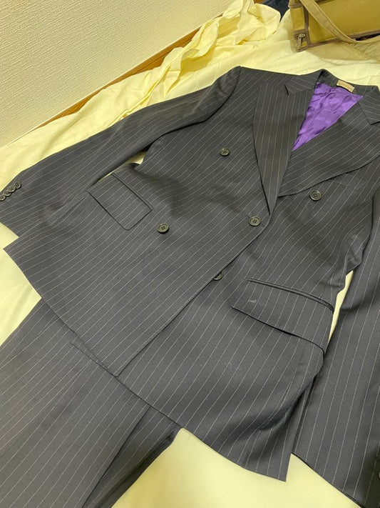 Vintage Italian Suit 2 Piece Striped