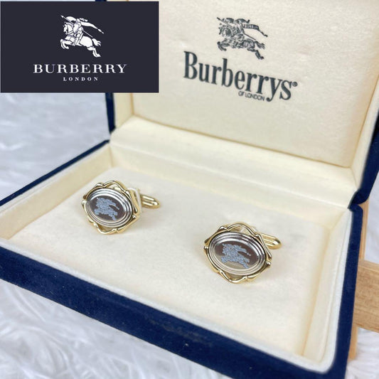 Burberrys✨Burberry✨Cufflinks✨Cufflinks✨Knight logo✨Gold✨With box