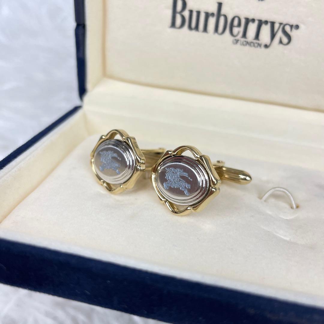 Burberrys✨Burberry✨Cufflinks✨Cufflinks✨Knight logo✨Gold✨With box