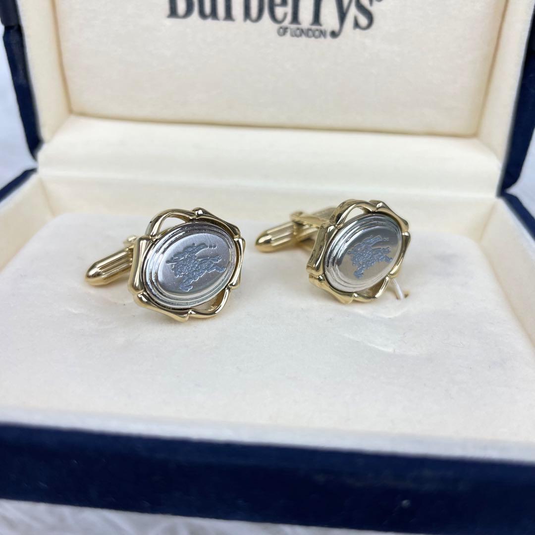 Burberrys✨Burberry✨Cufflinks✨Cufflinks✨Knight logo✨Gold✨With box