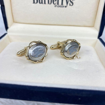 Burberrys✨Burberry✨Cufflinks✨Cufflinks✨Knight logo✨Gold✨With box