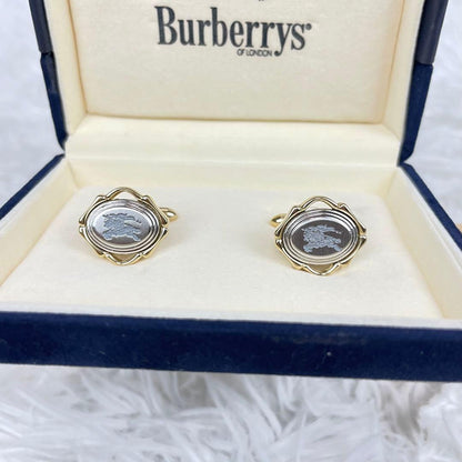 Burberrys✨Burberry✨Cufflinks✨Cufflinks✨Knight logo✨Gold✨With box