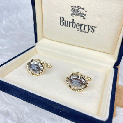 Burberrys✨Burberry✨Cufflinks✨Cufflinks✨Knight logo✨Gold✨With box