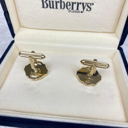 Burberrys✨Burberry✨Cufflinks✨Cufflinks✨Knight logo✨Gold✨With box