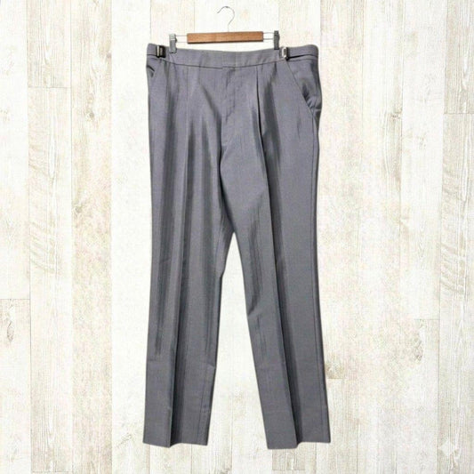 Tuxedo pants AB-M Gray Silver Stripe Center Press Made in Japan