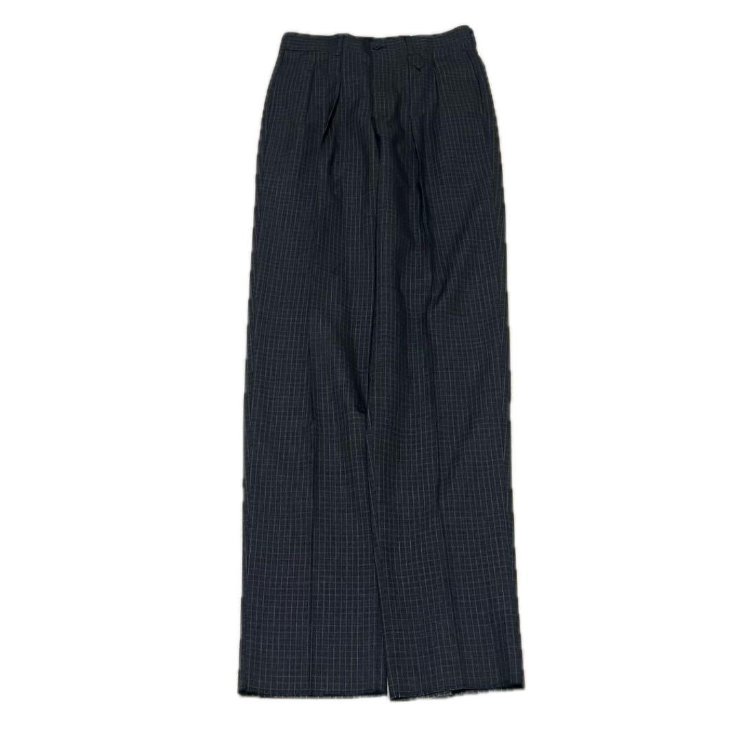 ✨Unused✨Yohji Yamamoto double suit check dark gray M