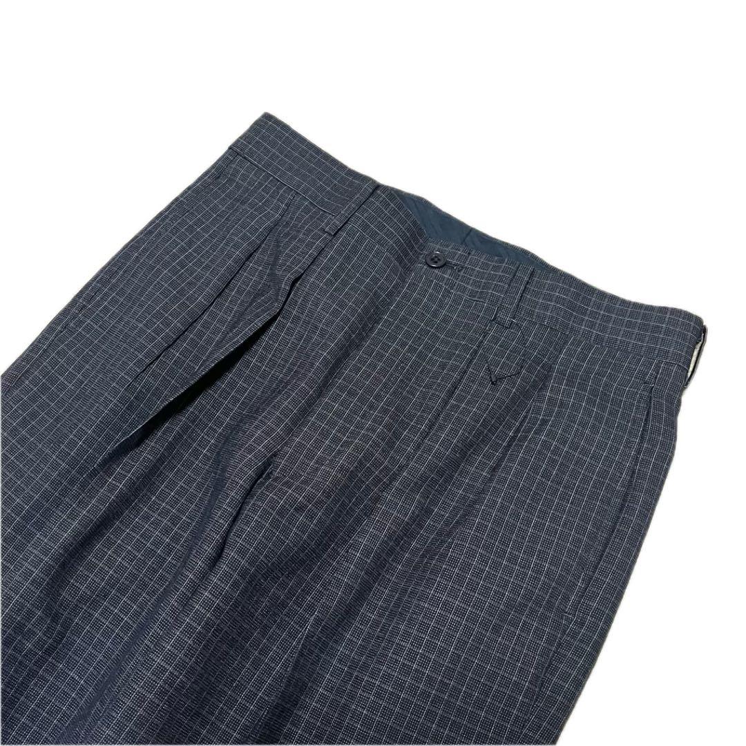 ✨Unused✨Yohji Yamamoto double suit check dark gray M