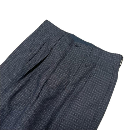 ✨Unused✨Yohji Yamamoto double suit check dark gray M