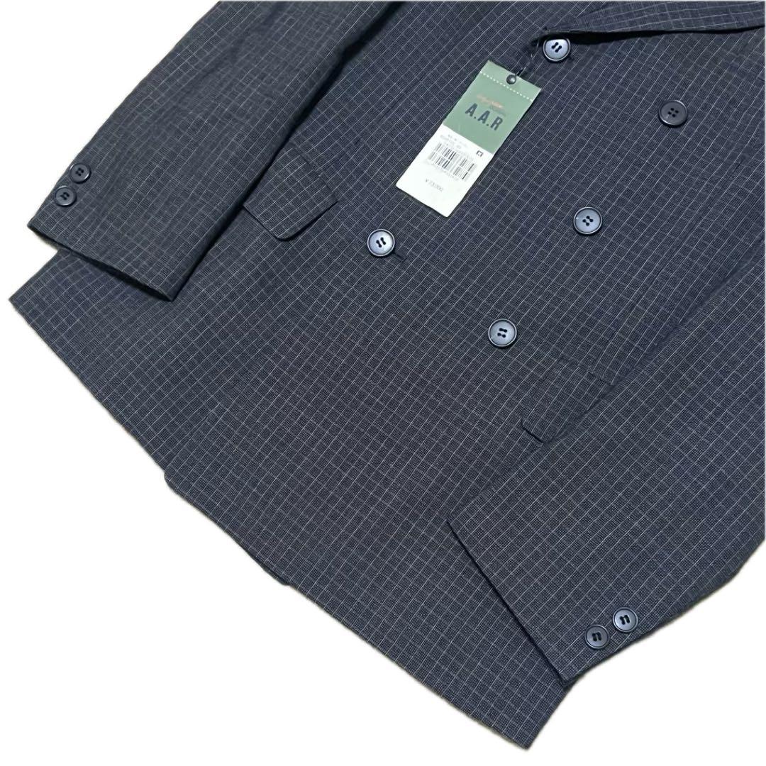 ✨Unused✨Yohji Yamamoto double suit check dark gray M