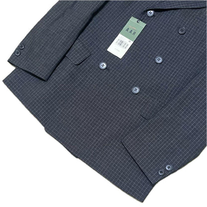 ✨Unused✨Yohji Yamamoto double suit check dark gray M