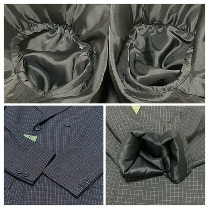 ✨Unused✨Yohji Yamamoto double suit check dark gray M