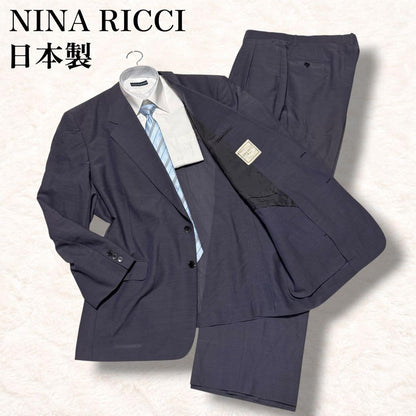 Nina Ricci Setup Suit 2B Single Purple Mohair Vintage