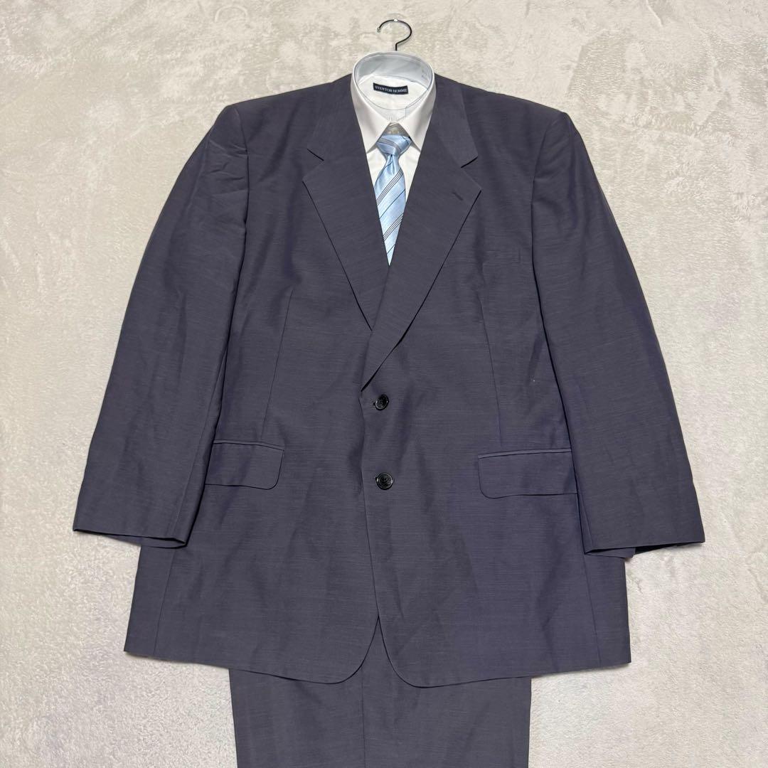 Nina Ricci Setup Suit 2B Single Purple Mohair Vintage