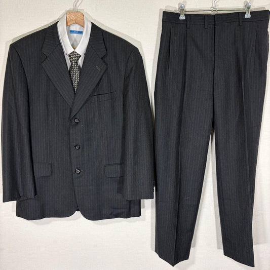 Vintage Ginza Yamagataya Custom Suit Setup Striped Gray