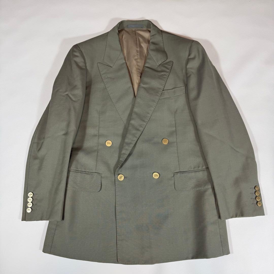 Burberry's Double Suit Gold Button Horse Logo 80s 90s Masaki Suda