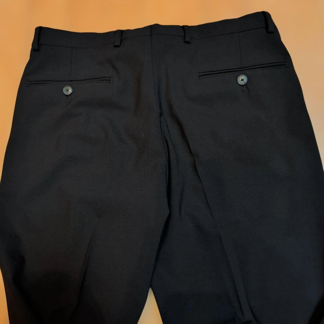 Emporio Armani suit black men's travel size 46