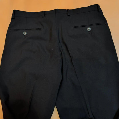 Emporio Armani suit black men's travel size 46