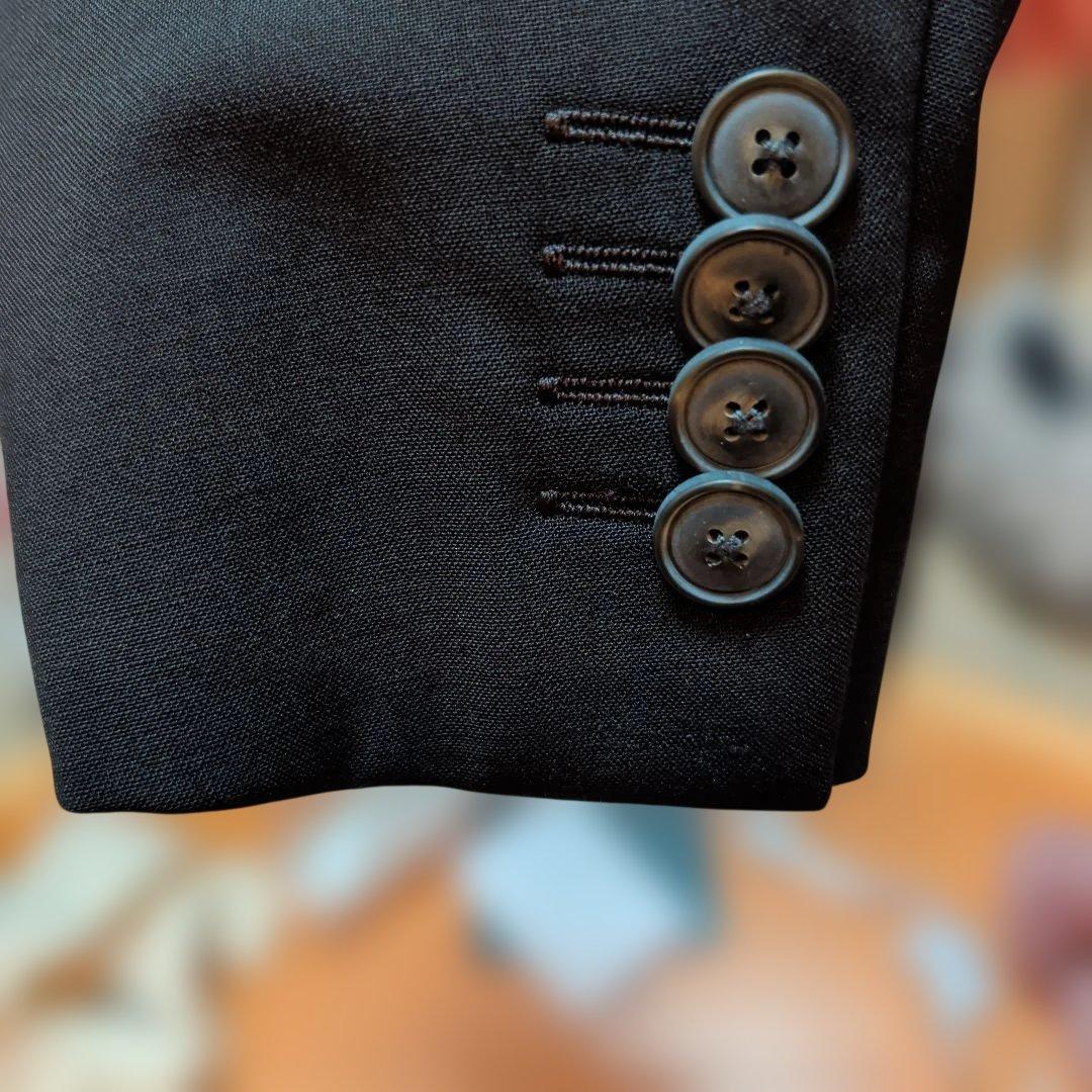 Emporio Armani suit black men's travel size 46