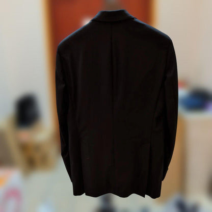 Emporio Armani suit black men's travel size 46