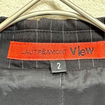 [Lautreamont] M Women's Tailored Jacket Black Stripe 2