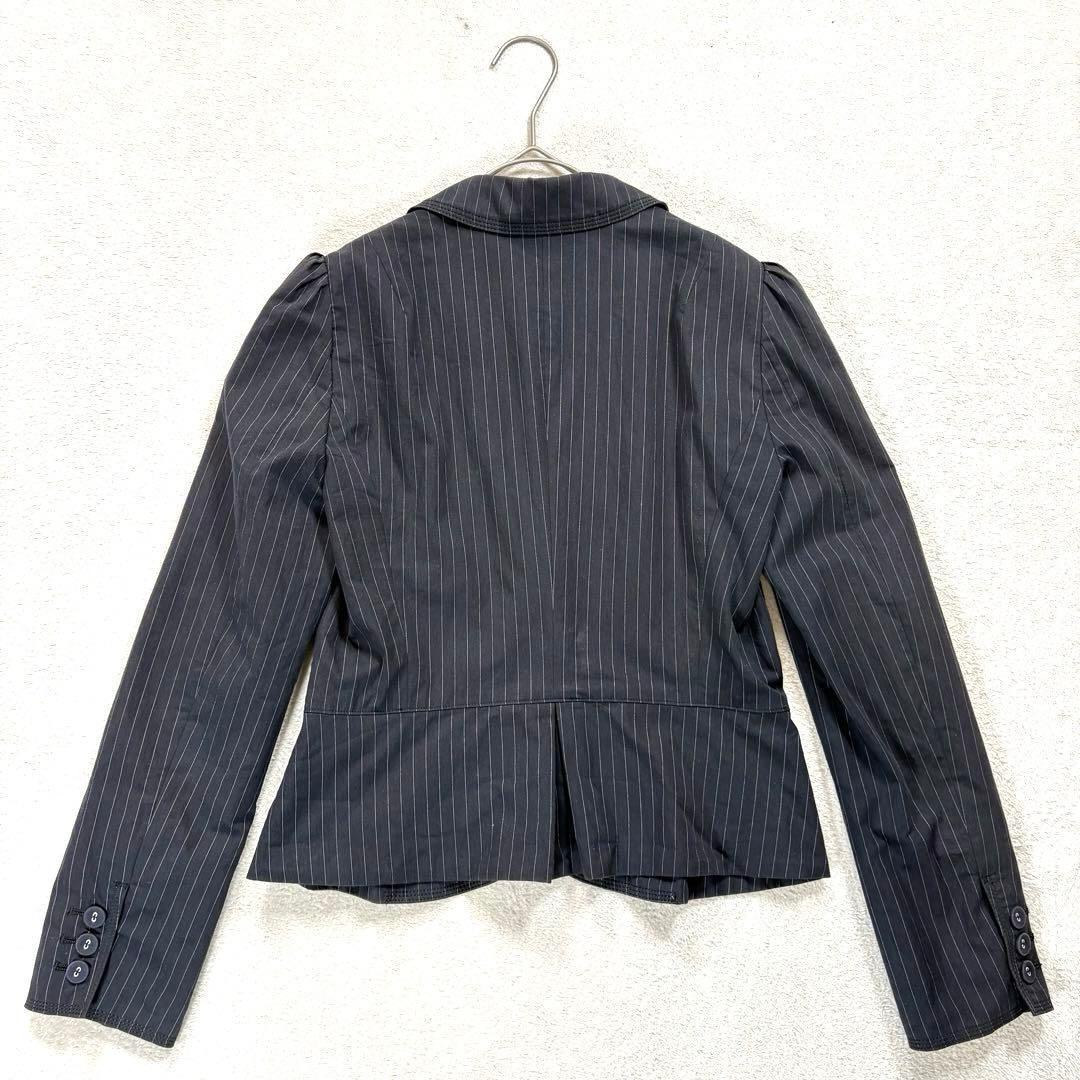 [Lautreamont] M Women's Tailored Jacket Black Stripe 2