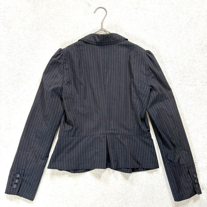 [Lautreamont] M Women's Tailored Jacket Black Stripe 2