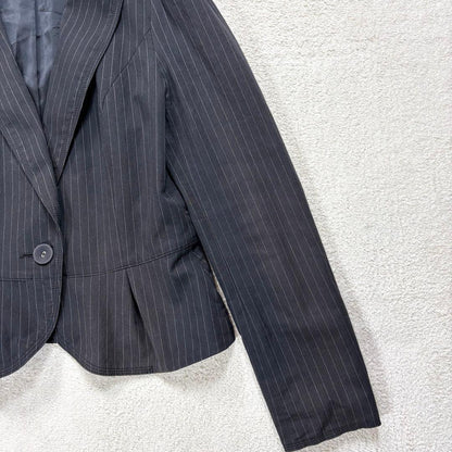 [Lautreamont] M Women's Tailored Jacket Black Stripe 2