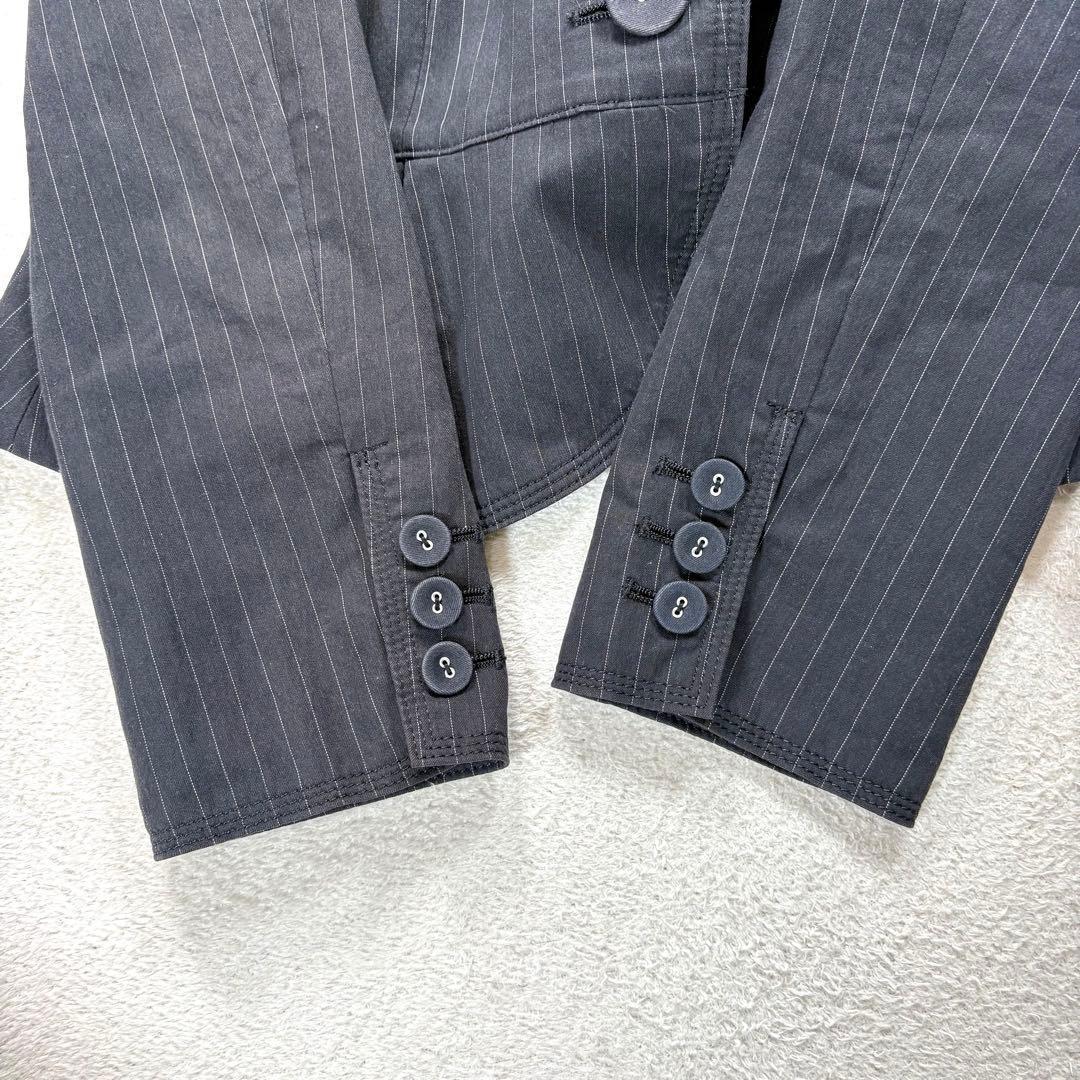 [Lautreamont] M Women's Tailored Jacket Black Stripe 2