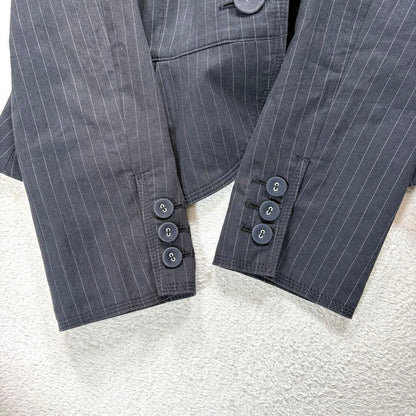 [Lautreamont] M Women's Tailored Jacket Black Stripe 2