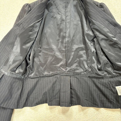 [Lautreamont] M Women's Tailored Jacket Black Stripe 2