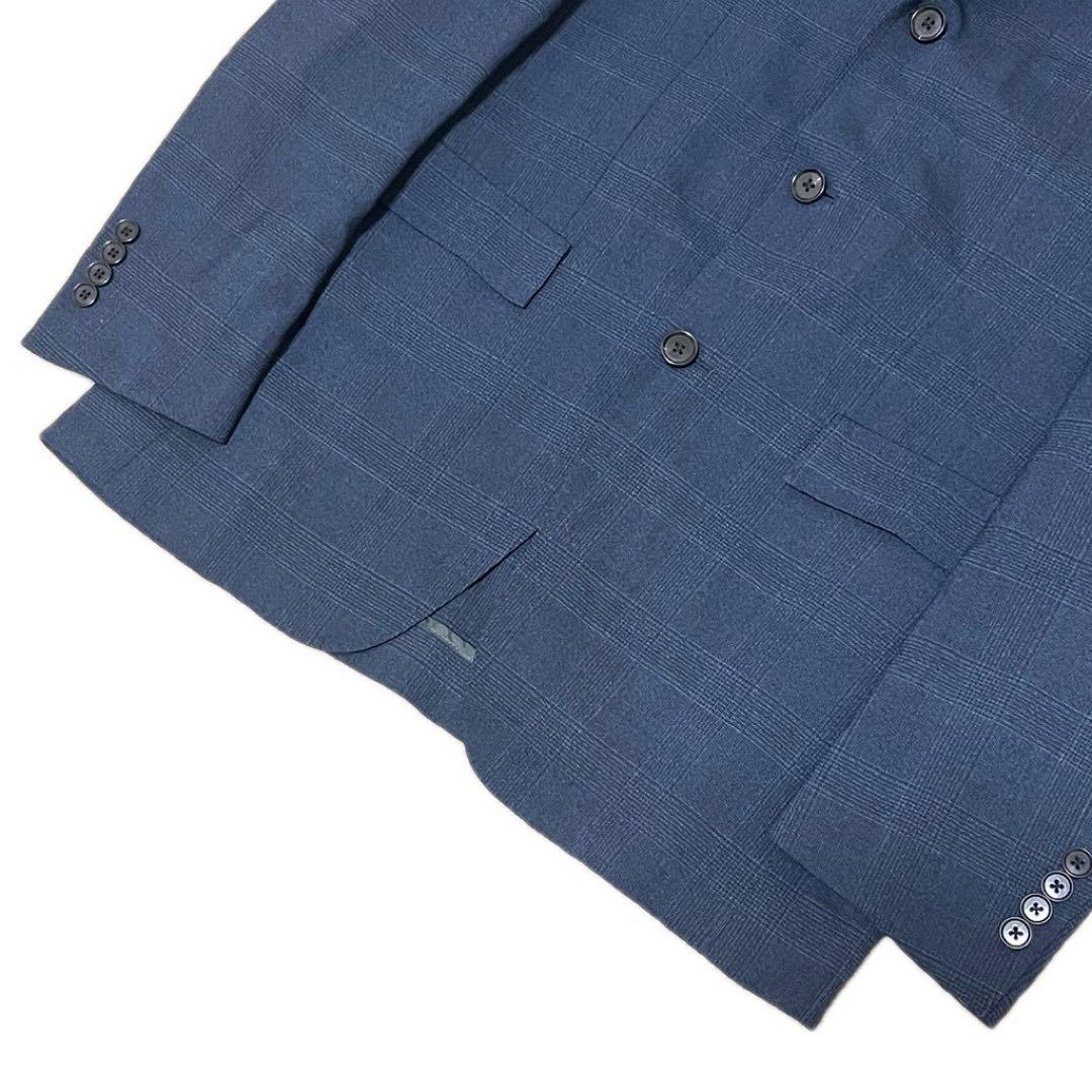 ORIHICA SOLOTEX Washable Suit Navy Glen Check Lightweight L