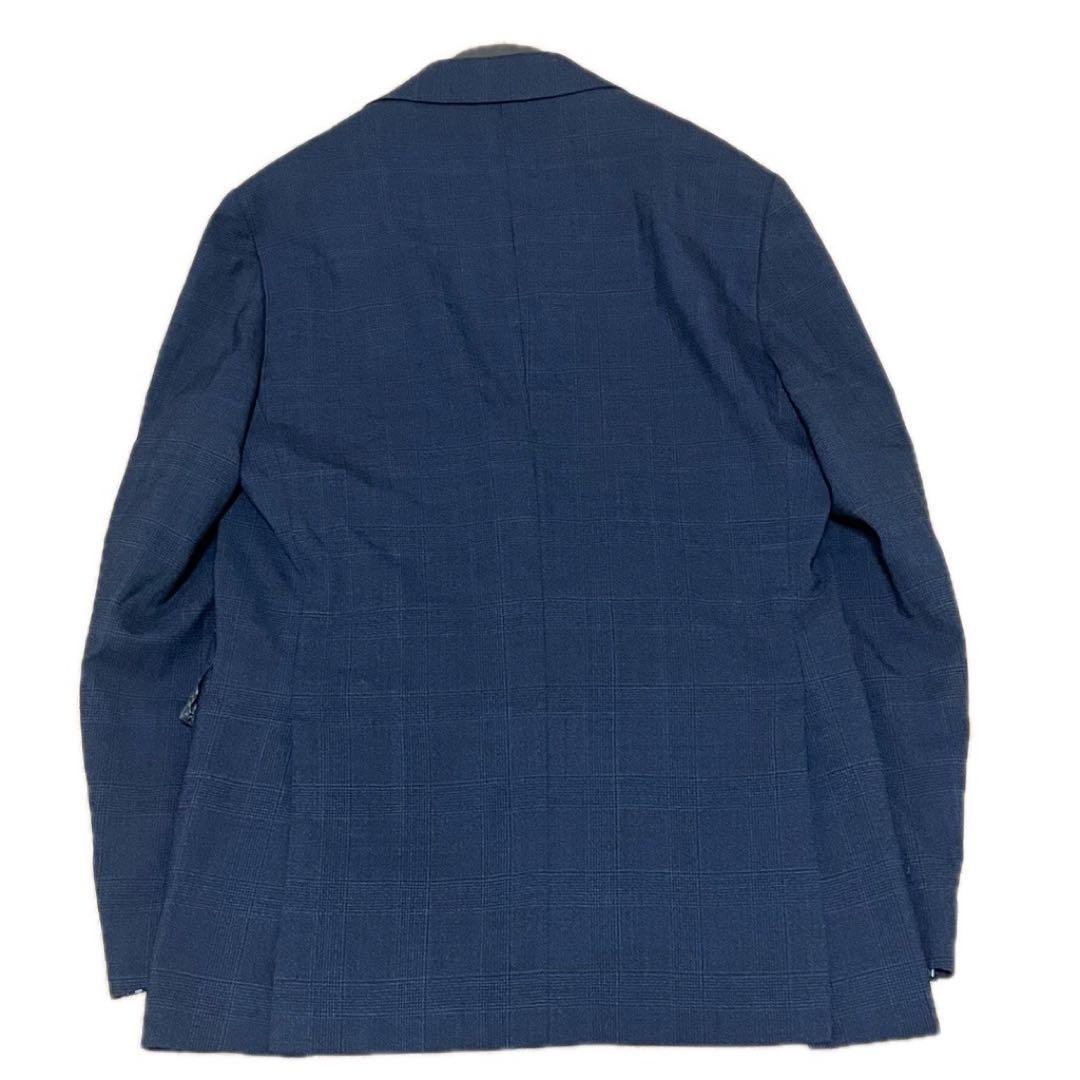 ORIHICA SOLOTEX Washable Suit Navy Glen Check Lightweight L