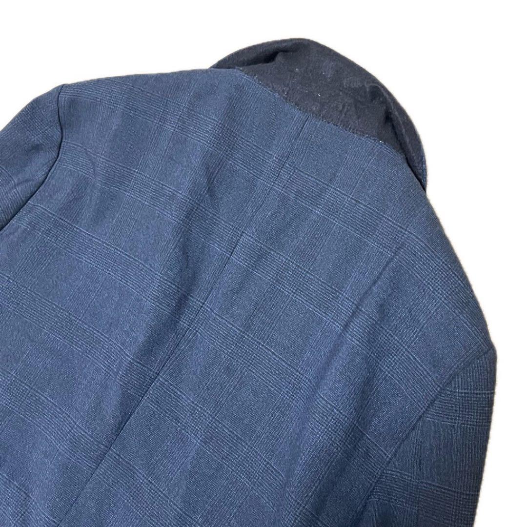 ORIHICA SOLOTEX Washable Suit Navy Glen Check Lightweight L