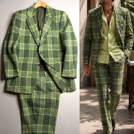 Donegal Tweed Jacquard Setup L Vintage